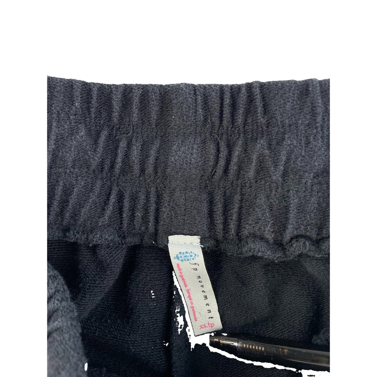 Womens Free People FP Movement Black Solid Ribbed Cuff Joggers Size XS