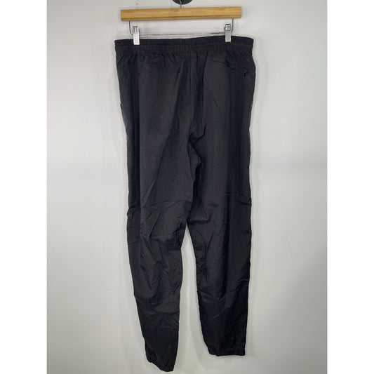 Vintage Atheltic Mens Nike Black Track Pants Sz L 33x31