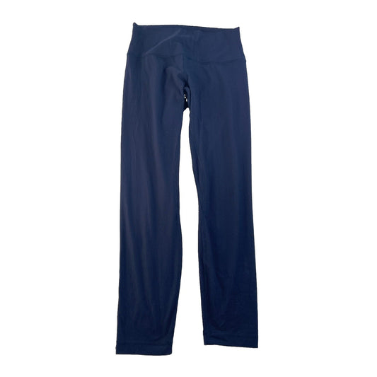 Women's Lululemon High-Rise Ribbed Athletic Leggings Navy Blue Size 8