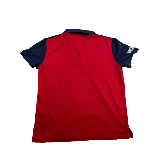 Mens Ralph Lauren Size Medium Blue & Red Dri Fit Polo