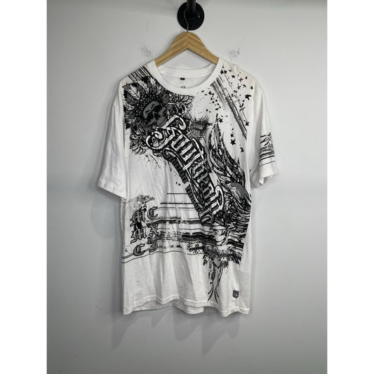 Y2K Southpole White Shirt SZ XL