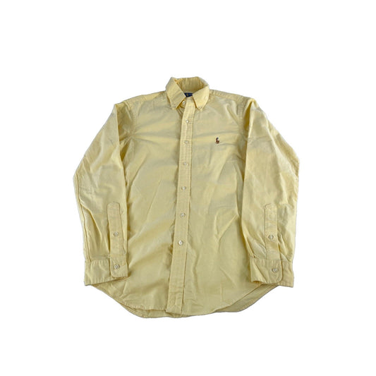 Mens Polo Ralph Lauren Classic Yellow ButtonUp Shirt Size Xs