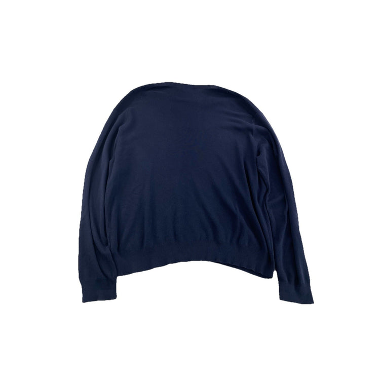 Mens Polo Ralph Lauren Size 2XL Navy Blue V Neck Sweater