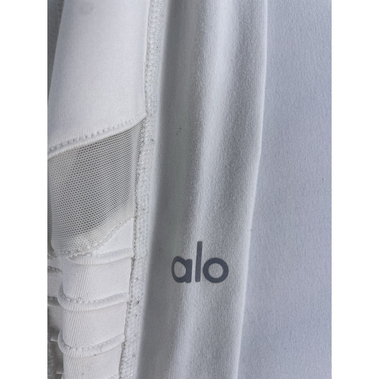 Womens Alo White High Wasted Quilted Panel Leggings Size XS