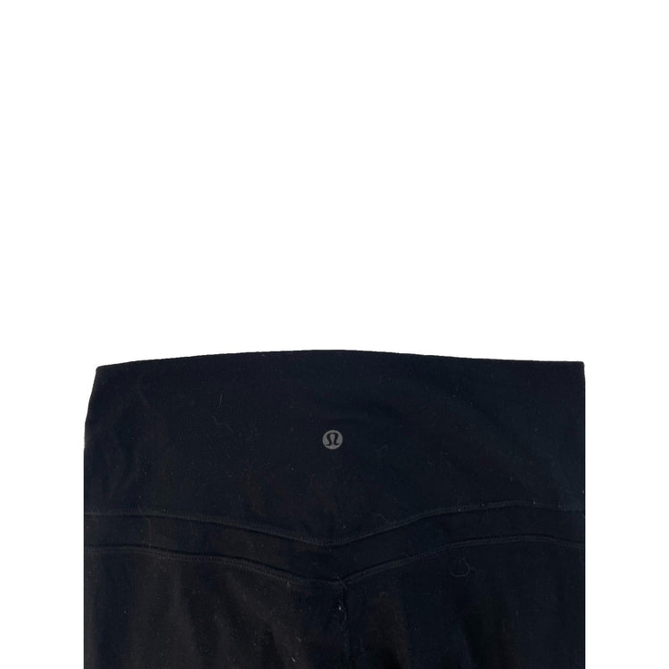 Womens Lululemon Solid Black High-Rise Tights Size 8/10