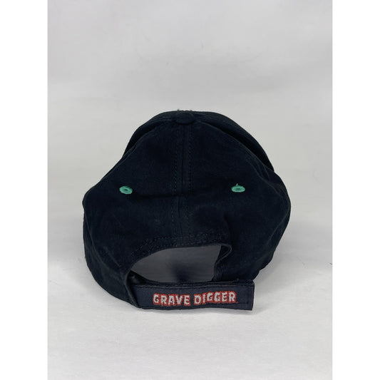 Vintage Black Y2K 2009 Gravedigger Racing Team Embroidered Hat Monster Jam
