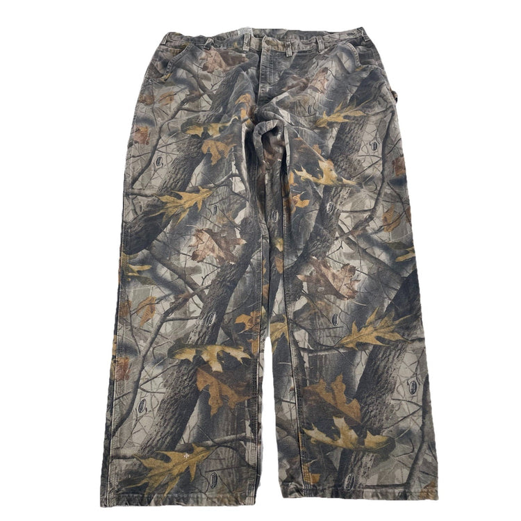 Mens Vintage Carhartt B188 CMO Realtree Camo Dungaree Carpenter Pants Size 44x32