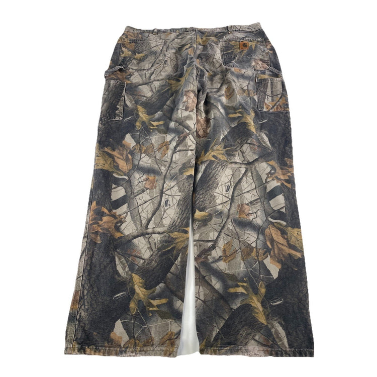 Mens Vintage Carhartt B188 CMO Realtree Camo Dungaree Carpenter Pants Size 44x32
