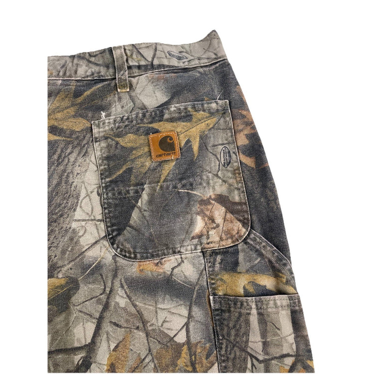Mens Vintage Carhartt B188 CMO Realtree Camo Dungaree Carpenter Pants Size 44x32