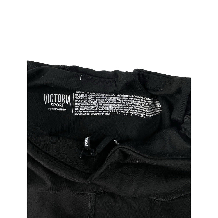 Womens Victoria Sport Black Leggings With Breathable Design Size XS