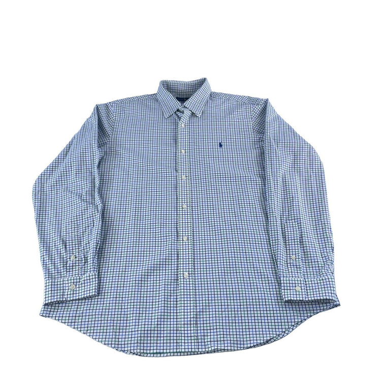 Mens Ralph Lauren Multicolor Classic Fit Dress Shirt Size Xl 17.5