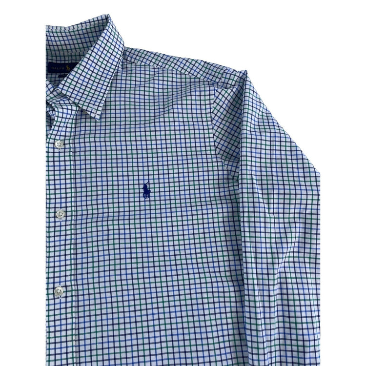 Mens Ralph Lauren Multicolor Classic Fit Dress Shirt Size Xl 17.5