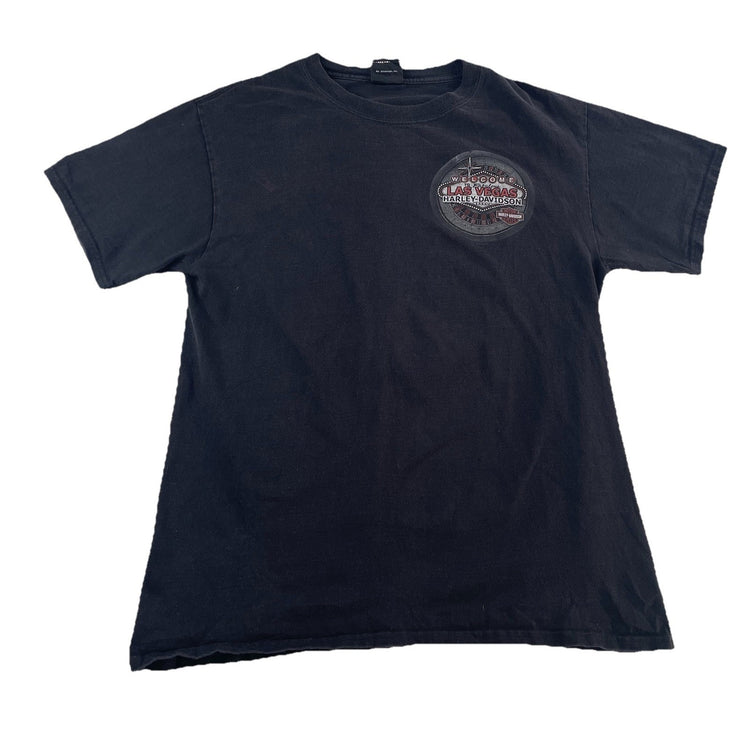 Mens Harley Davidson Black Nevada Las Vegas T Shirt Size Medium