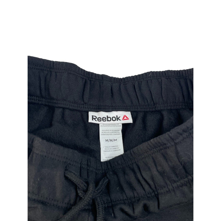 Mens Reebok NWT Black Fleece Drawstring Cuffed Athletic Gym Track Pants Size M⁠