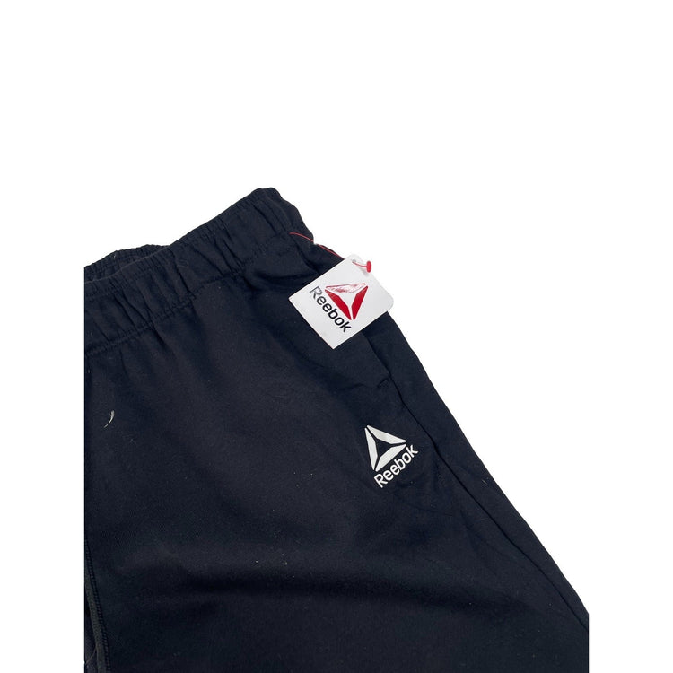 Mens Reebok NWT Black Fleece Drawstring Cuffed Athletic Gym Track Pants Size M⁠