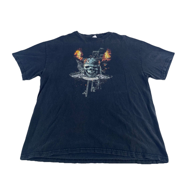 Mens Tennessee River Pirates Of The Caribbean Graphic Tee Black Size Xl