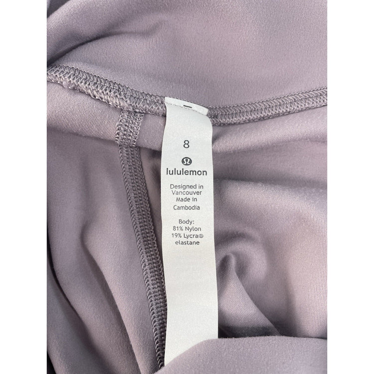 Womens Lululemon Dusty Lavender High Rise Full Length Yoga Leggings SIZE 8