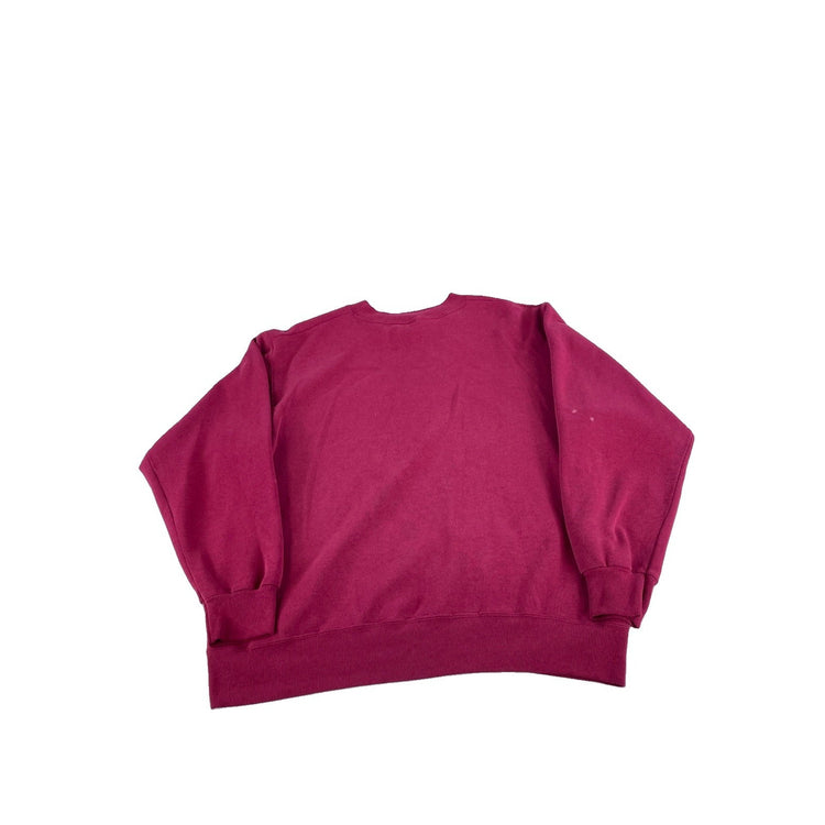 Mens Vintage Hanes ASU Sun Devils Sweatshirt Red Size L