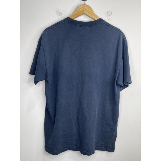 Adult VTG 2000s Houston Texans Graphic NFL Football Short Sleeve Blue Tee Sz L