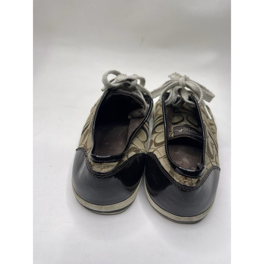 WOMENS COACH SIGNATURE Folly LACE UP TENNIS ATHLETIC FASHION SHOE Size 8