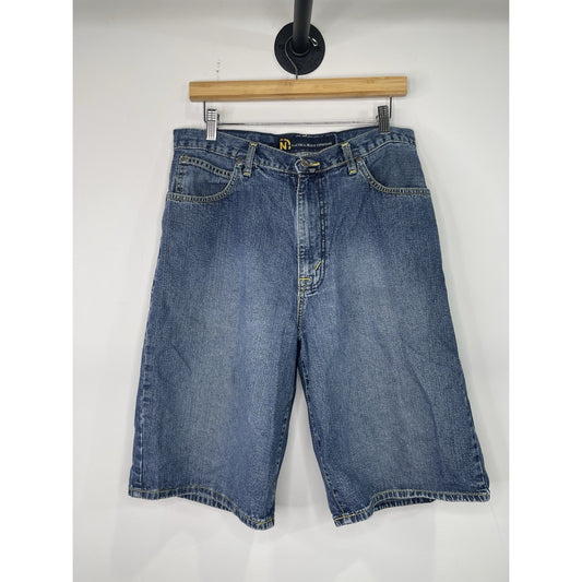 Y2k Mens Nautica Jean Shorts Sz 34