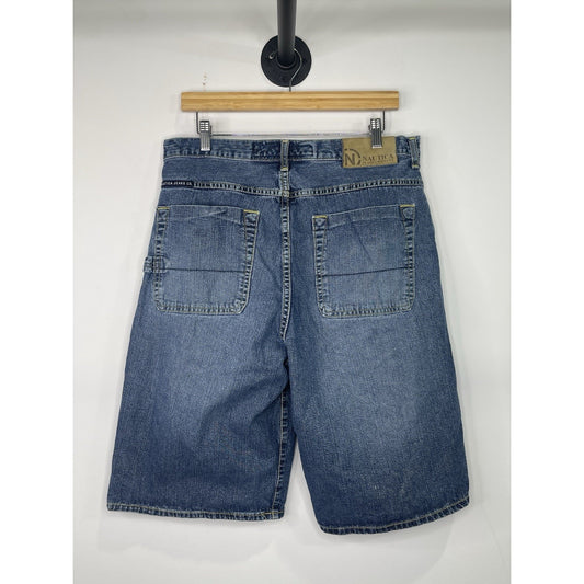 Y2k Mens Nautica Jean Shorts Sz 34