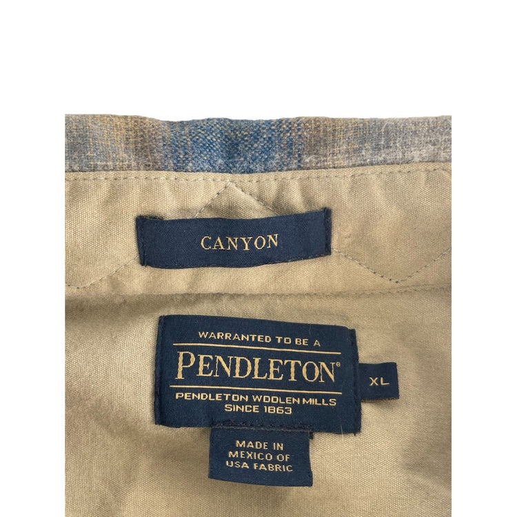 Mens Pendleton Western Canyon Plaid Multicolor Flannel Size Xl