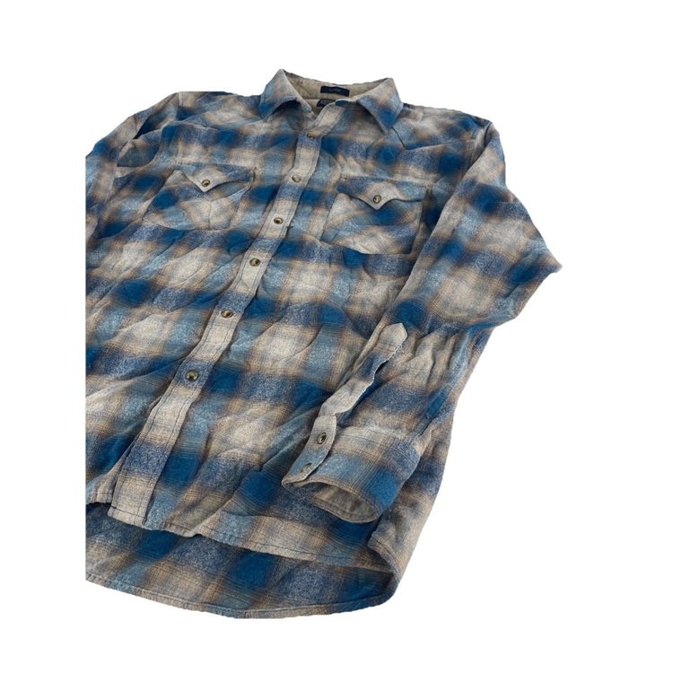 Mens Pendleton Western Canyon Plaid Multicolor Flannel Size Xl