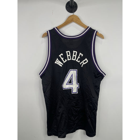 Mens Sacramento Kings Chris Webber Champion NBA Basketball Jersey Large