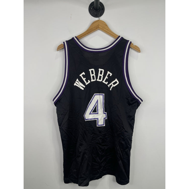 Mens Sacramento Kings Chris Webber Champion NBA Basketball Jersey Large