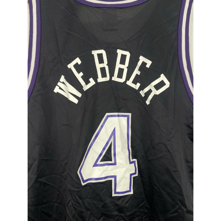 Mens Sacramento Kings Chris Webber Champion NBA Basketball Jersey Large