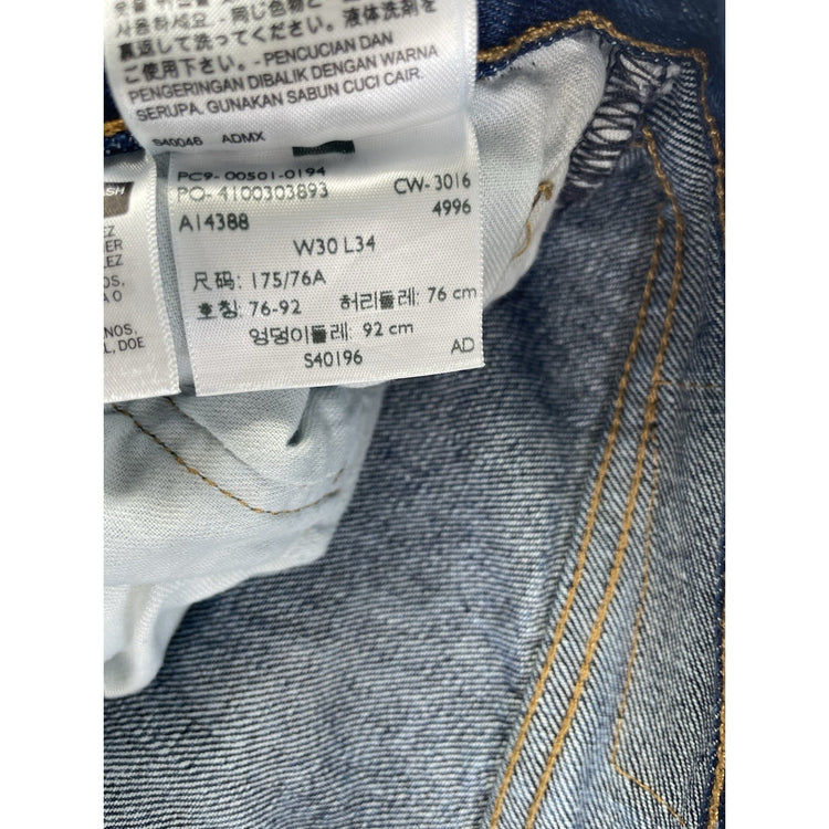 Mens Levis 501 Blue Denim Jeans Size 30