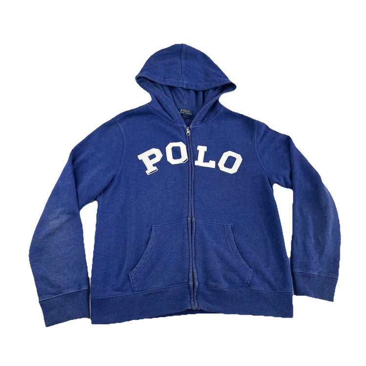 Mens Polo Ralph Lauren Size Large Navy Blue ‘polo’ Zip Up Jacket