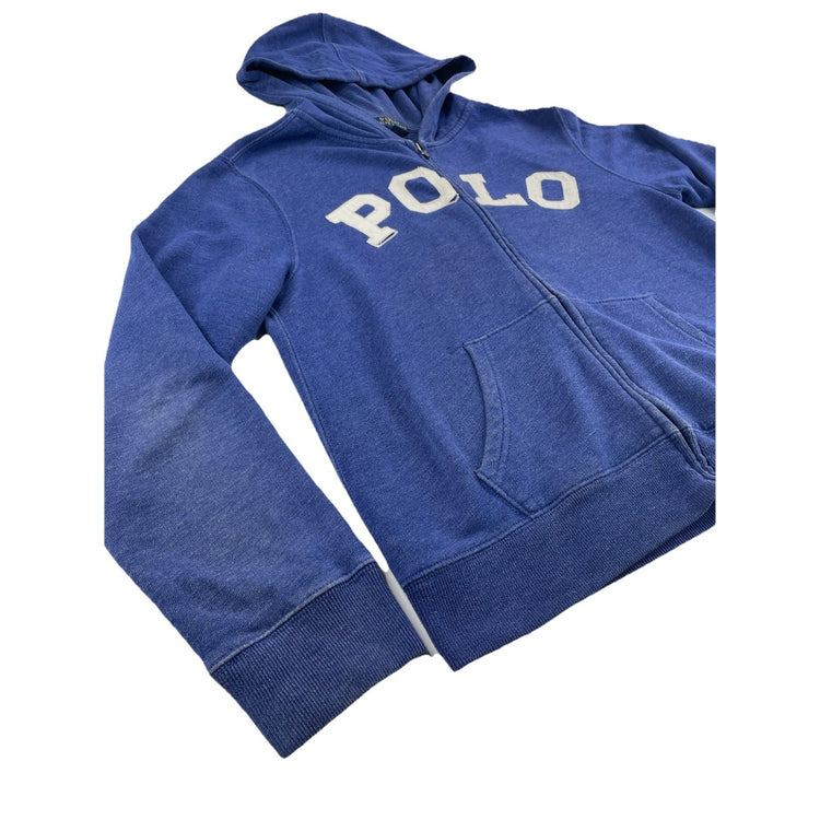 Mens Polo Ralph Lauren Size Large Navy Blue ‘polo’ Zip Up Jacket