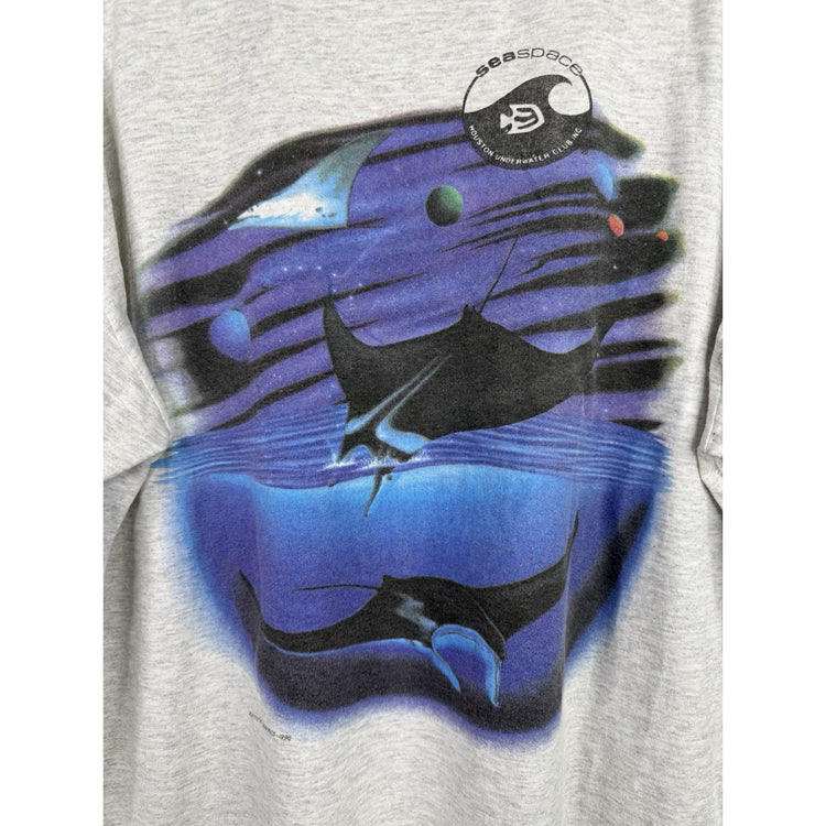 VINTAGE MENS SEA SPACE T-SHIRT