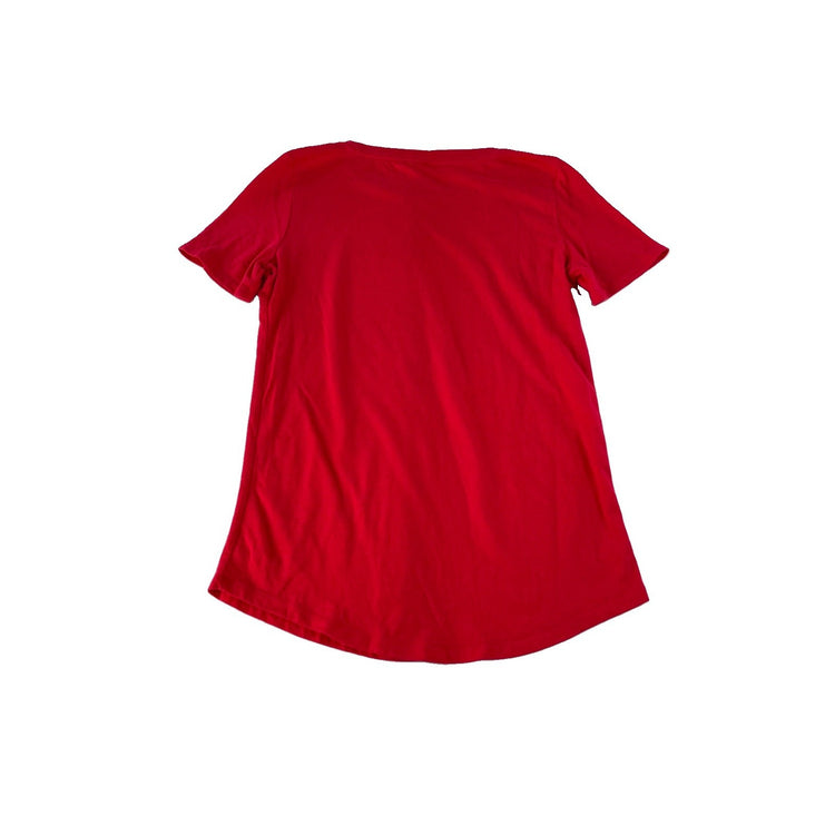Womens PINK Victoria Secret Basic T-shirt Red Size S
