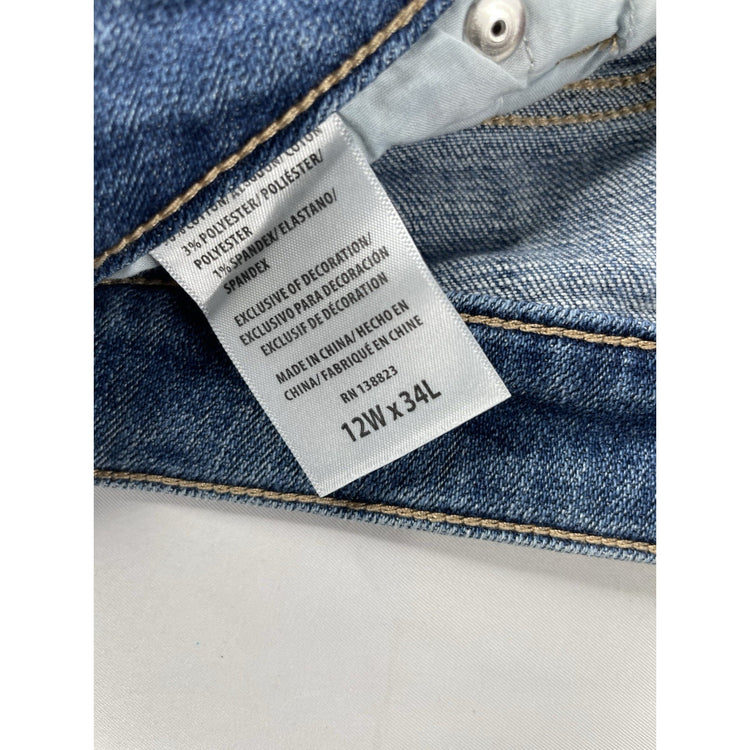 Womens IDYLLWIND Relaxed Bootcut Light Wash Blue Jeans Size 12x34