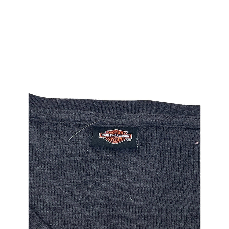 Womens Harley Davidson Motorcycles Grey Long Sleeve T Shirt Size Medium