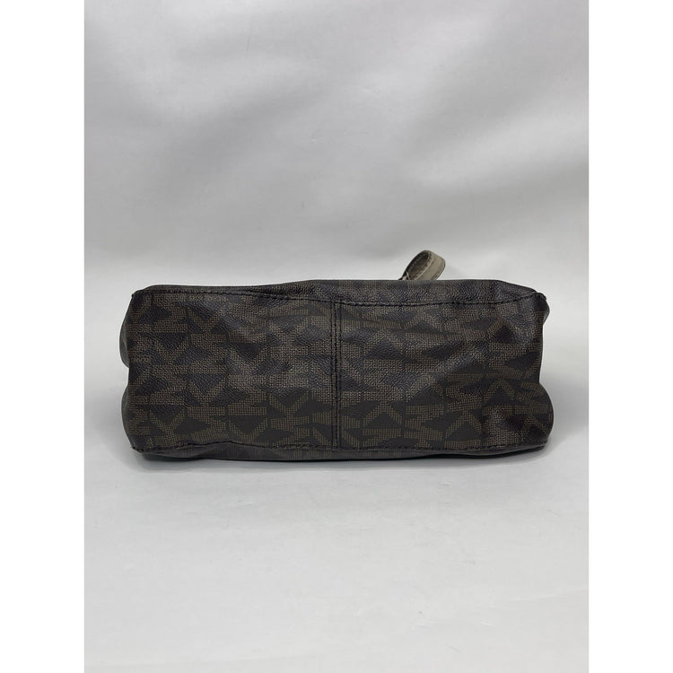 Women’s Michael Kors Monogram Bag Dark Brown MK Medallion