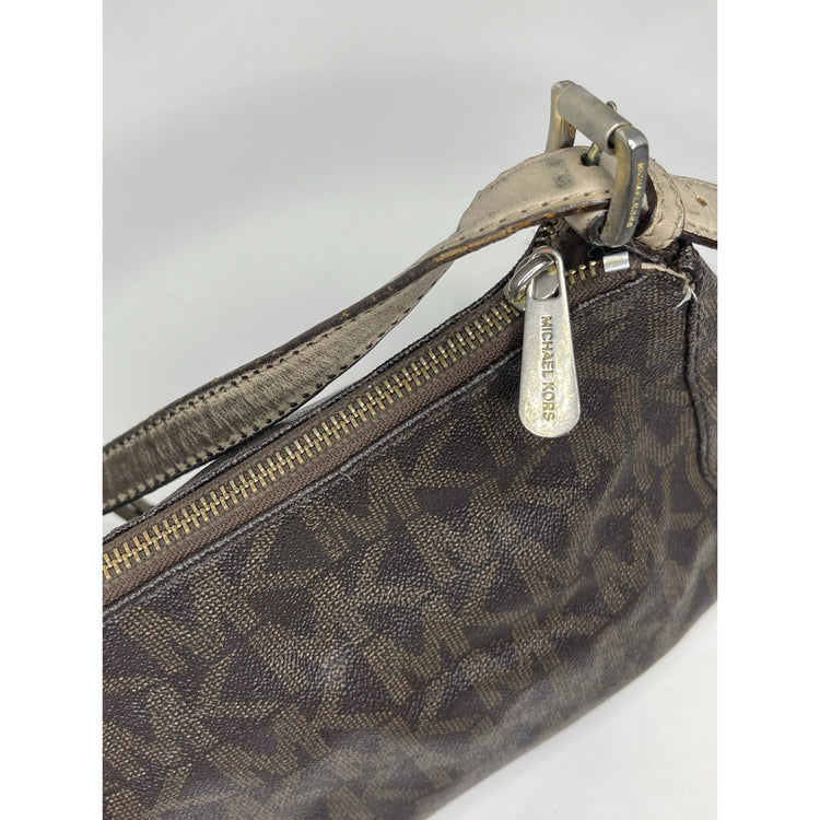 Women’s Michael Kors Monogram Bag Dark Brown MK Medallion