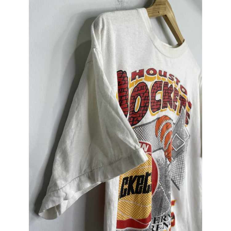 Houston Rockets 90s NBA Finals Western Conference Back To Back Champs Tee Sz L
