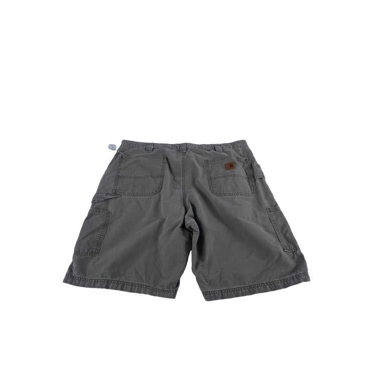 Mens Carhartt Original Fit B147 LBR Canvas Carpenter Work Utility Shorts Size 40