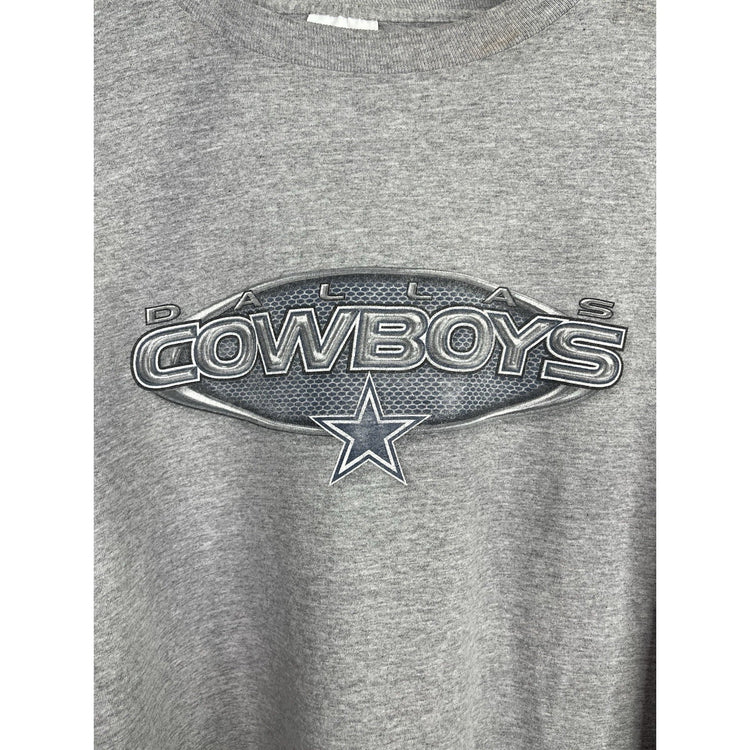 Men’s VTG Gray Dallas Cowboys Long Sleeve Design Sz XL