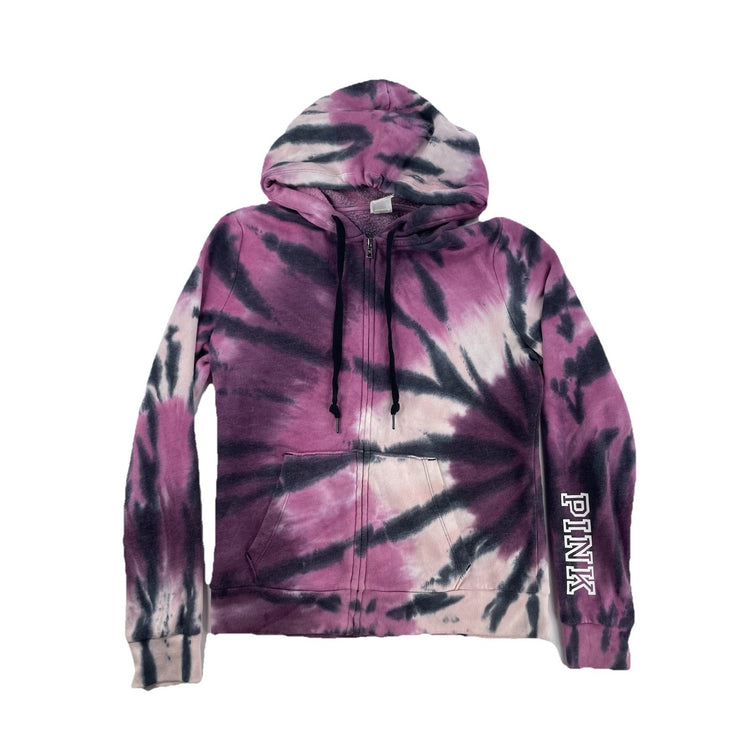 Womens Victoria’s Secret PINK Tie Dye Zip Up Jacket Size Small