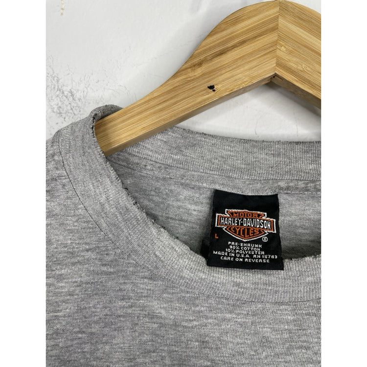 Vintage Harley Davison Made In Usa Long Sleeve T-shirt Size L
