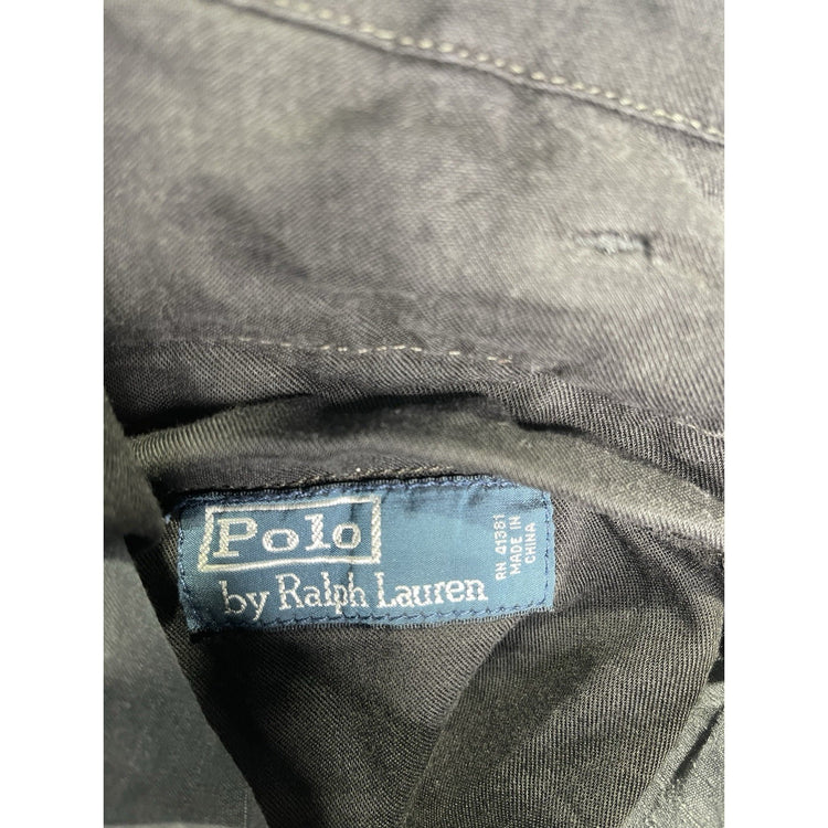 Men’s Vintage Polo Ralph Lauren Pants Blue Cargo Workwear Trooper Sz 34x29