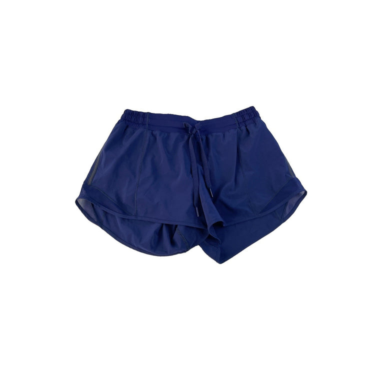 Women's Lululemon Navy Blue Athletic Shorts With Zippered Back Pocket Size 8