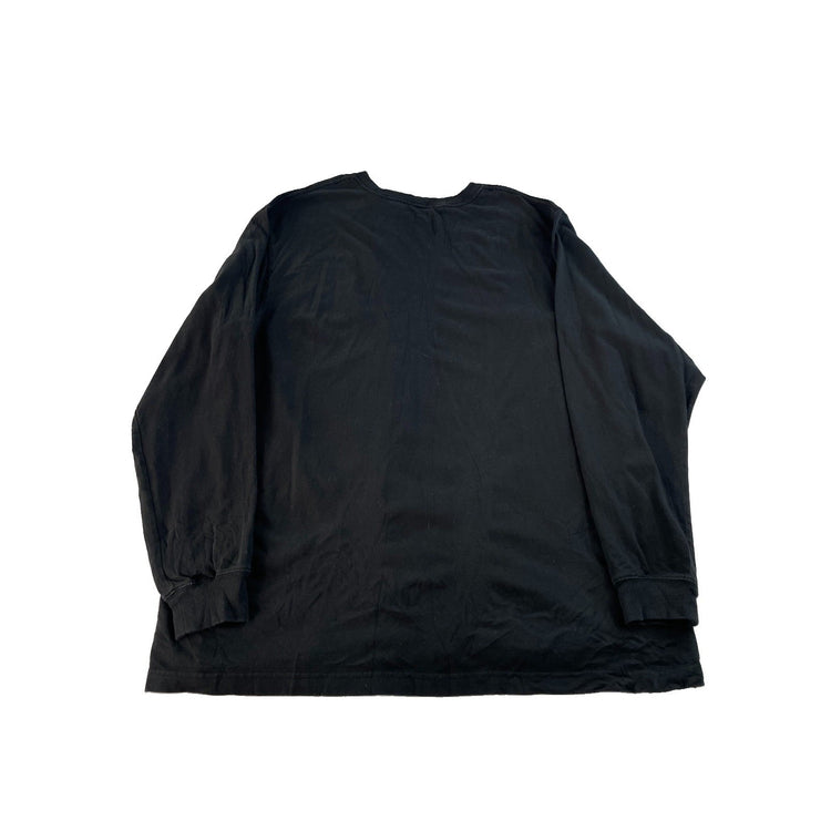 Men's Carhartt Long Sleeve Loose Fit Pocket T-Shirt Black Size XL