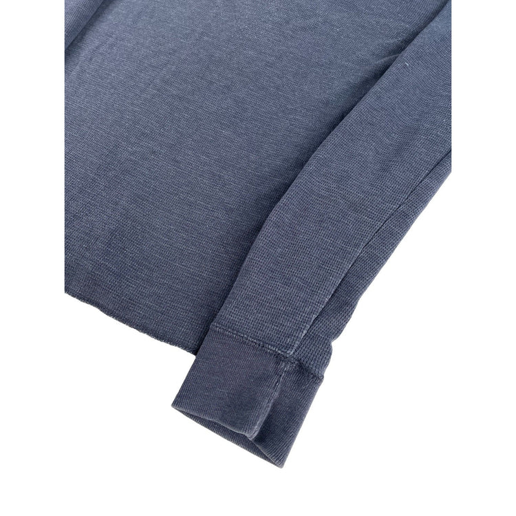Mens Quiksilver Gray Thermal Long Sleeve Graphic Shirt Size S