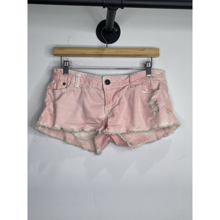 Women’s VTG Y2K Hot Kiss Cici Short Pink High Rise Denim Shorts Sz 5